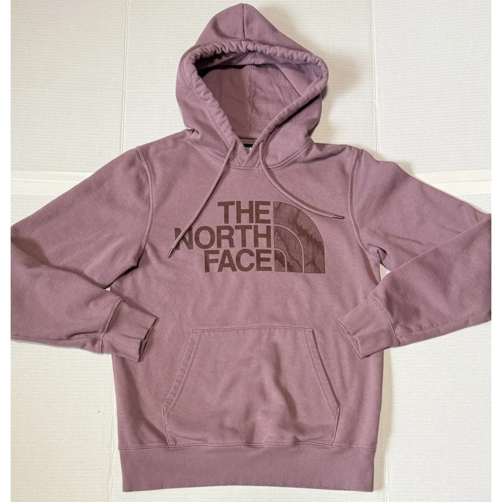 THE NORTH FACE - Men's‎ Pink Pullover Hoodie - Half Dome Logo - Size Small